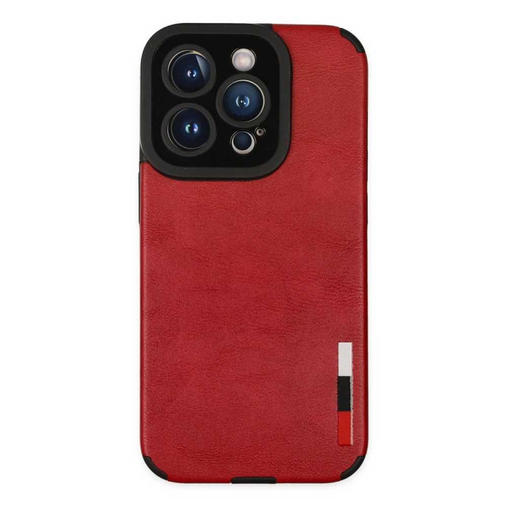 TCX İphone 14 Pro Max Kılıf Loop Deri Silikon - Kırmızı