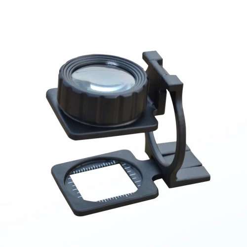 Tekstilciler Için  Kumaş Kontrolü Büyüteç,katlanan, Metal 15x Büyütme