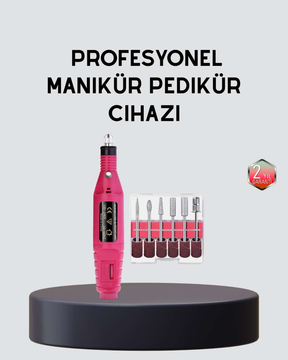 Tırnak Matkap Makinesi – Profesyonel Manikür Pedikür Cihazı, Ayarlanabilir Hız ve Sessiz Çalışma