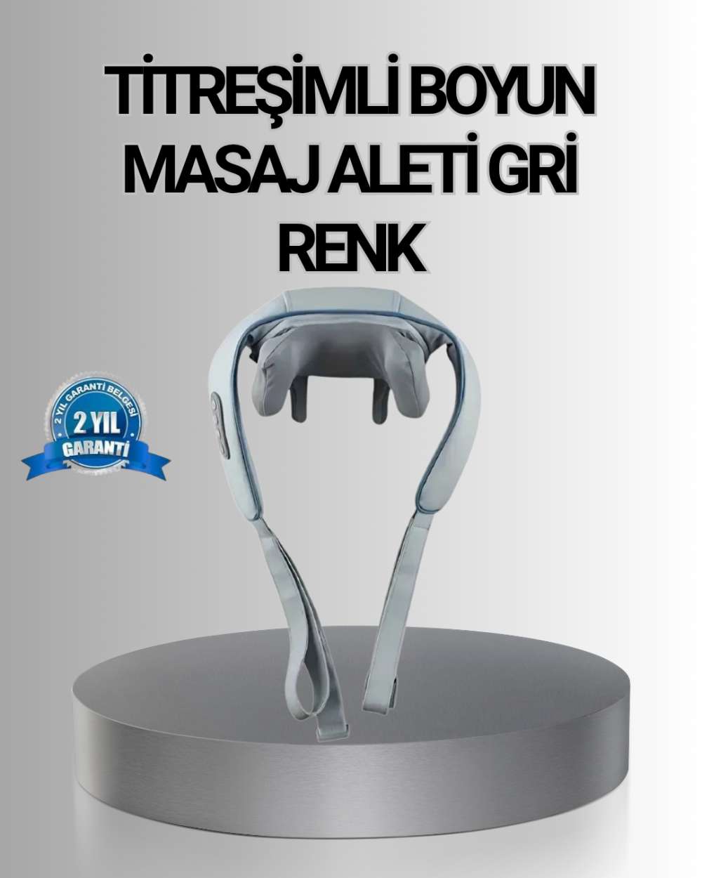 Titreşimli Boyun Masaj Cihazı Isı Terapili Şarjlı VNB-01 Ergonomik U Tasarım