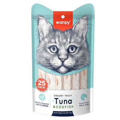 Ton ve Morina Balıklı Krema Kedi Ödülü 25x14 Gr