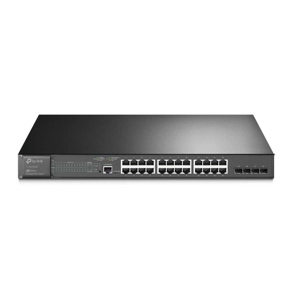 TP-LINK OMADA TL-SG3428MP 24 PORT GIGABIT+4X1GB SFP UPLINK L2+ 384W POE YÖNETİLEBİLİR RACKMOUNT SWITCH
