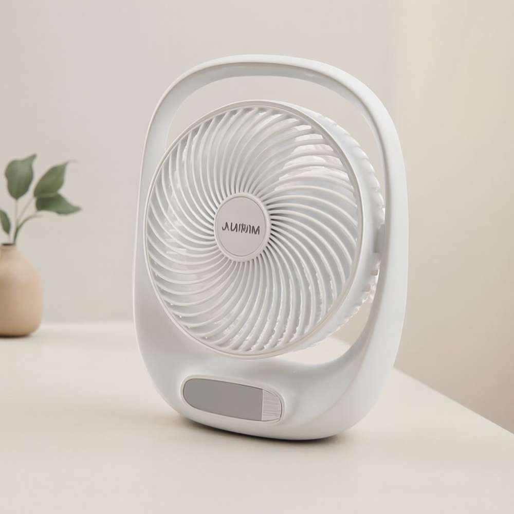 USB Masaüstü Fan 20 cm 3 Kademe Işıklı