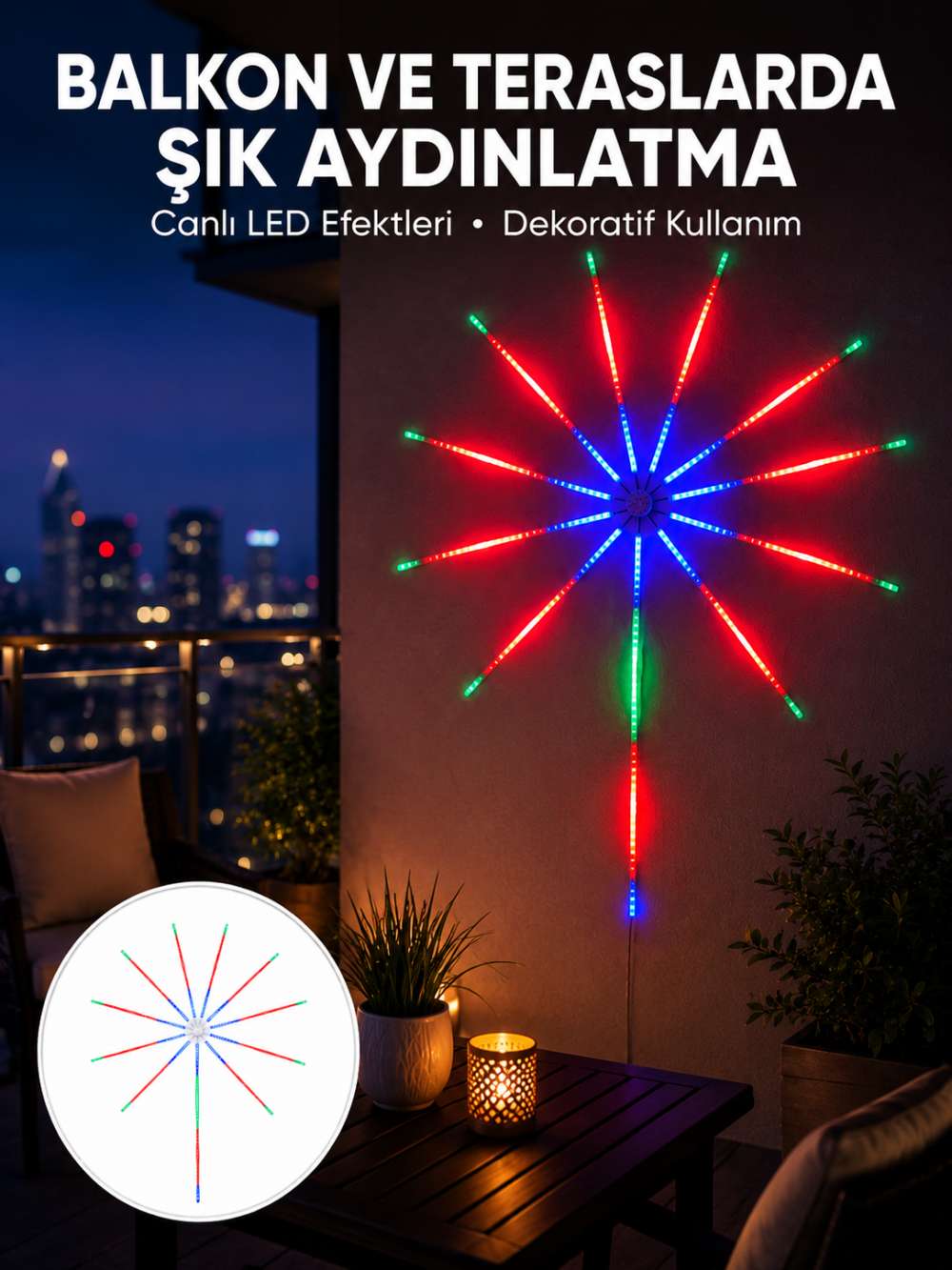 Uygulama Destekli RGB LED  Duvar Aydınlatması Yeni Nesil