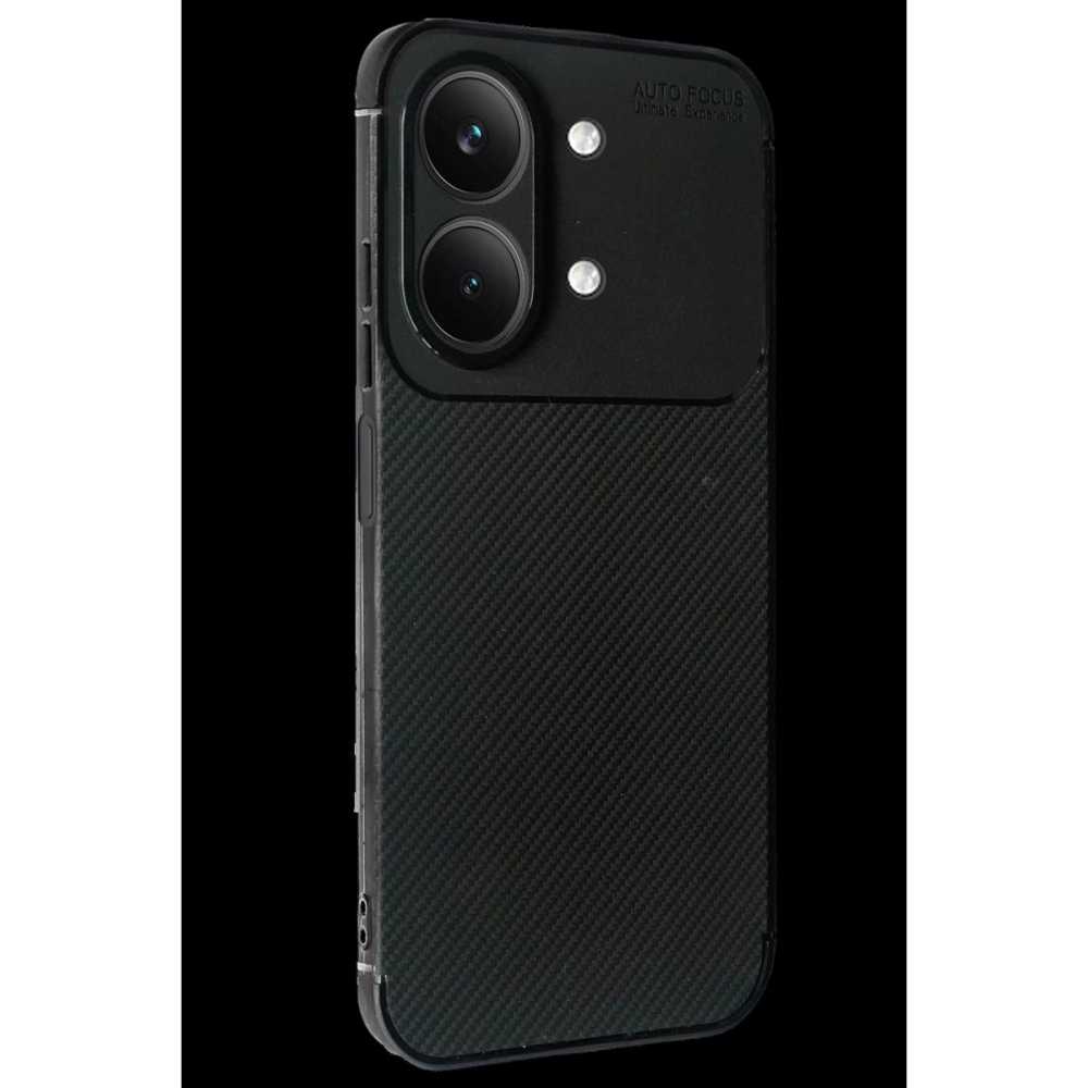 Vivo Y05 Auto Focus Karbon Kapak - Siyah
