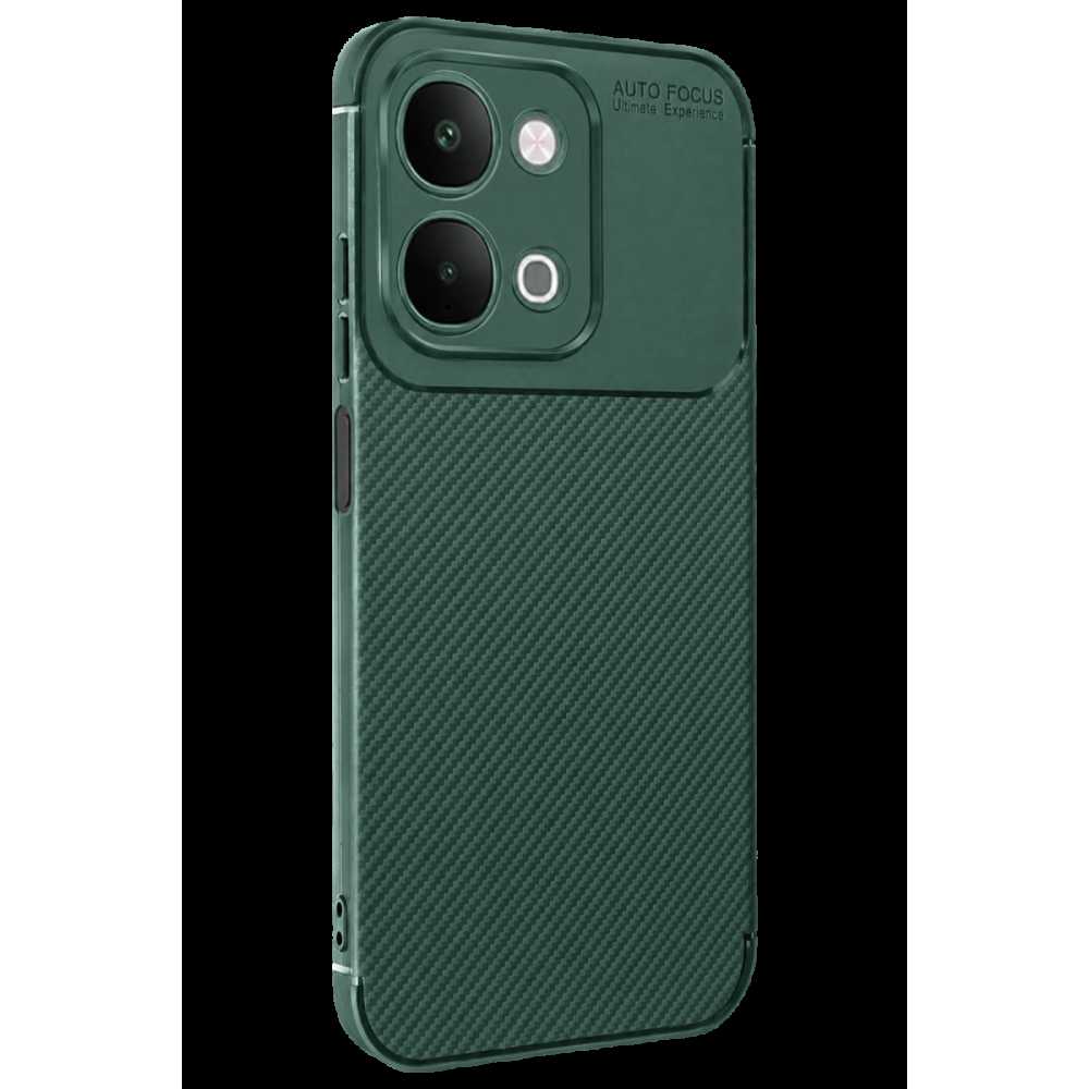 Vivo Y31d Auto Focus Karbon Kapak - Yeşil