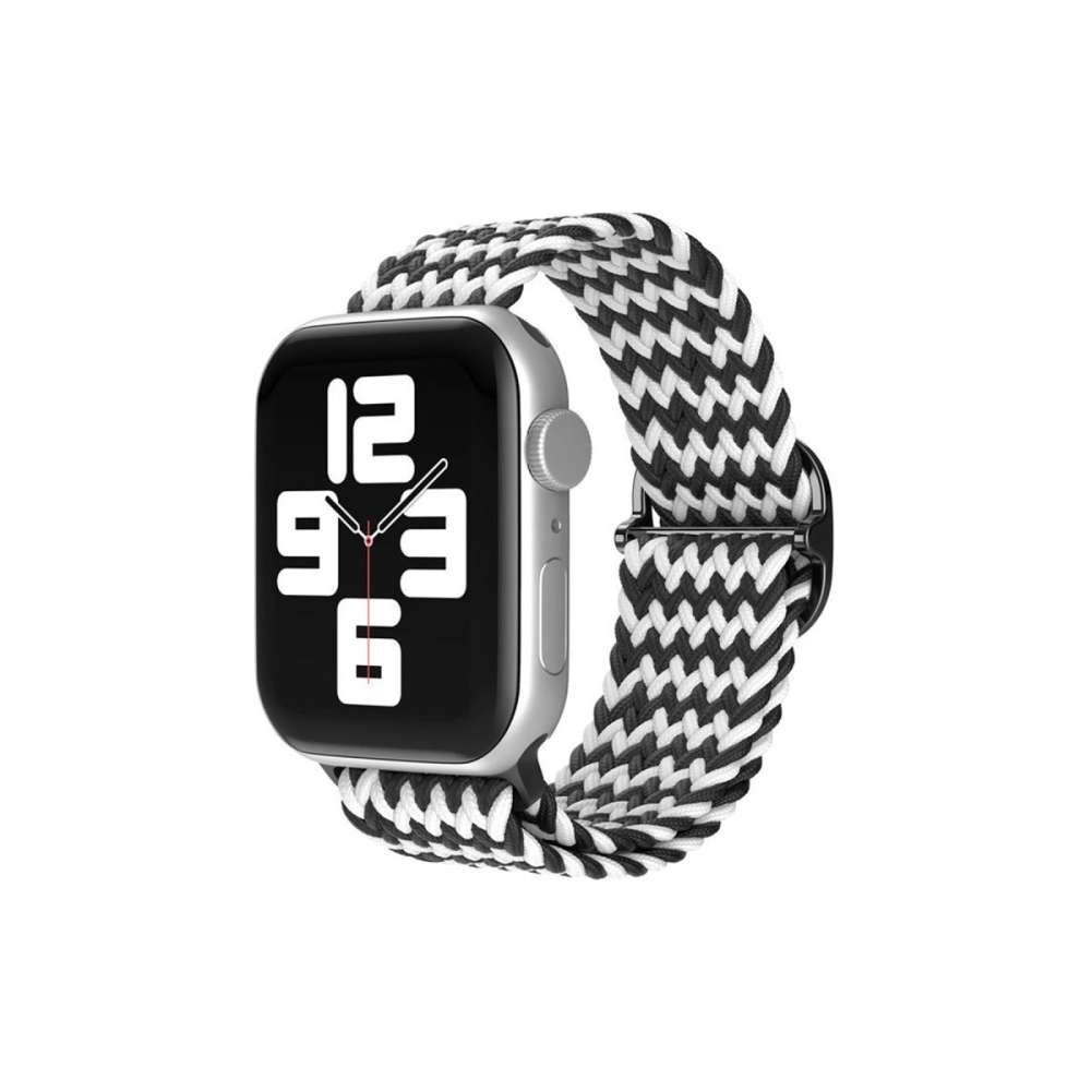 Watch 42mm  Kordon - Zigzag Siyah-beyaz