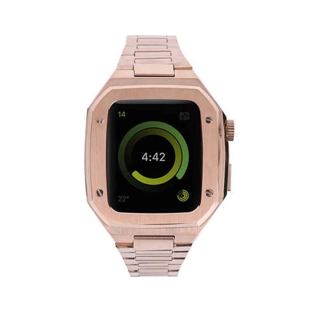 Watch 44mm Metal Petek Kasalı Kordon - Rose Gold