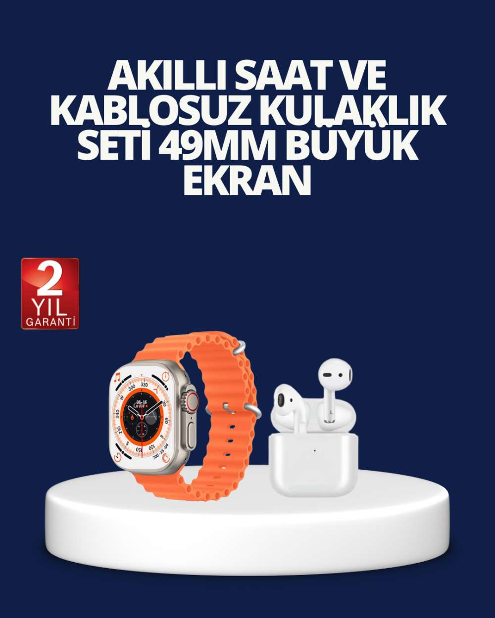 Watch 9 Max Akıllı Saat Sesli Görüşme Özellikli Kulaklık Seti
