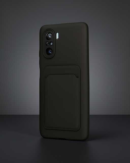 Xiaomi Mi 11i Kılıf Kelvin Kartvizitli Silikon - Siyah