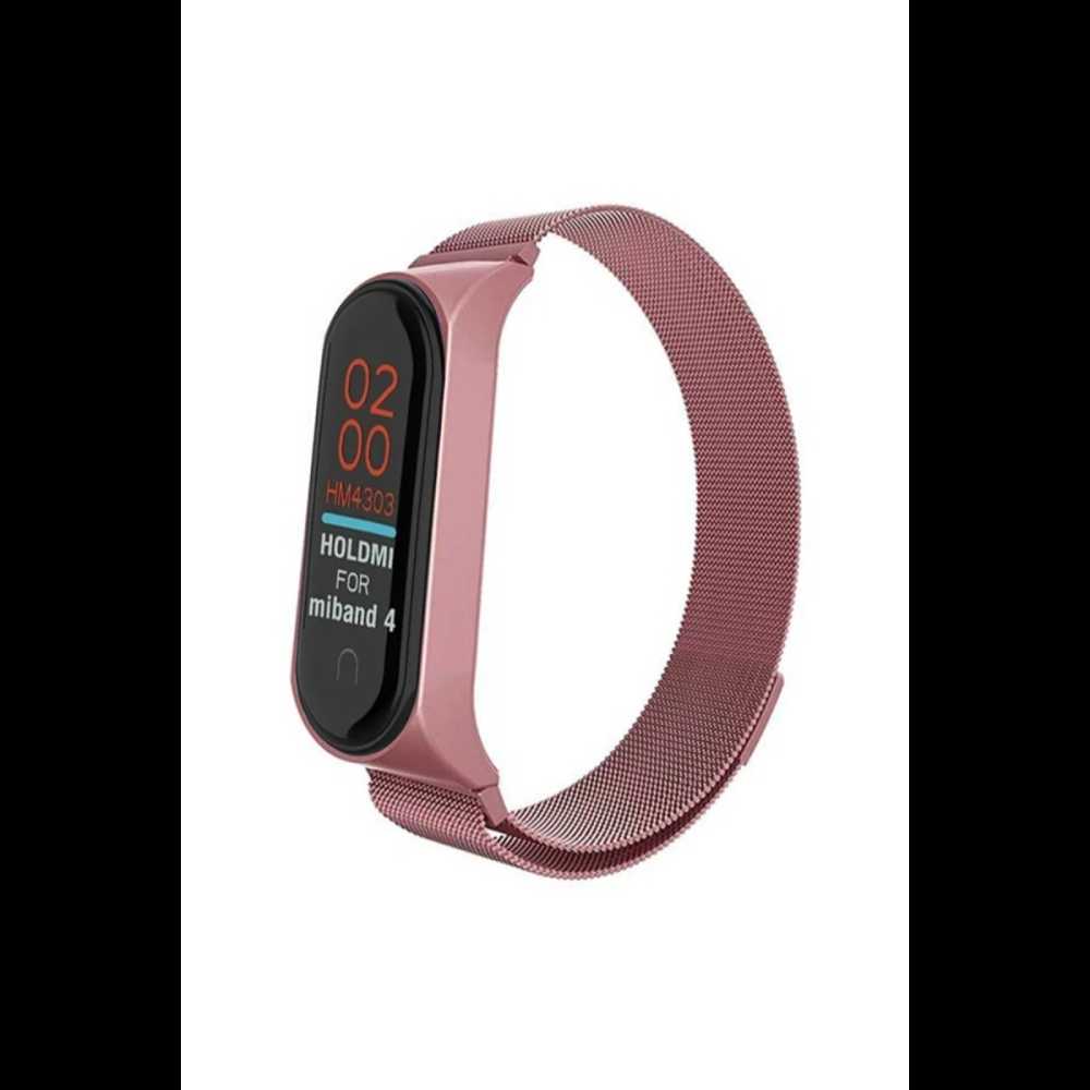 Xiaomi Mi Band 4 Metal Mıknatıslı Kordon - Rose