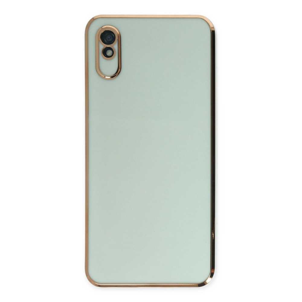 Xiaomi Redmi 9a Kılıf Volet Silikon - Açık Yeşil