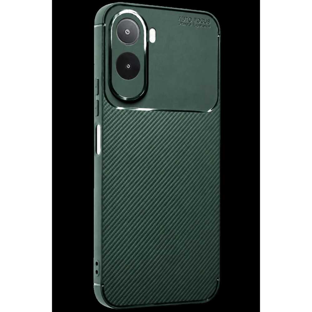Xiaomi Redmi A7 Pro Auto Focus Karbon Kapak - Yeşil
