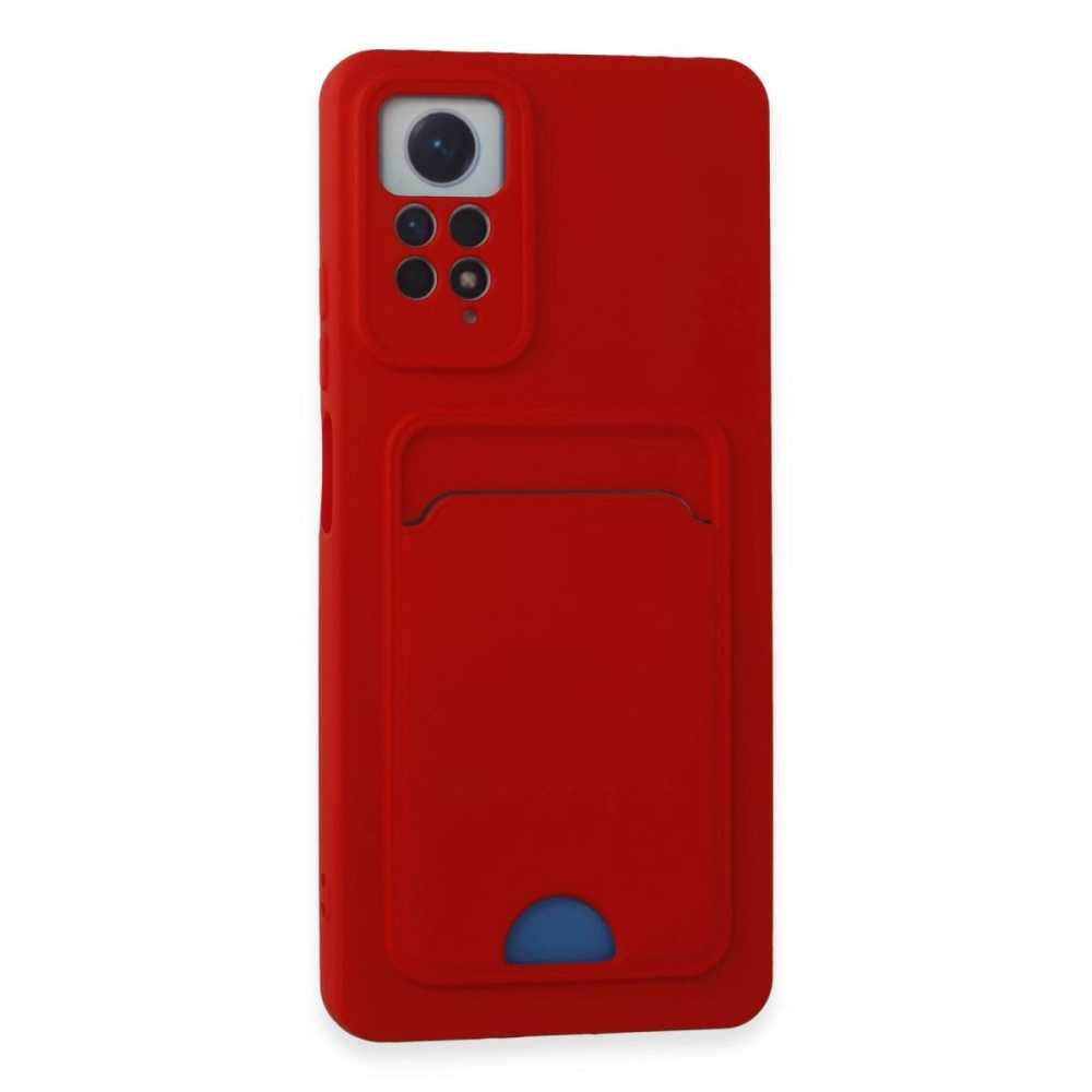 Xiaomi Redmi Note 11 Pro Kılıf Kelvin Kartvizitli Silikon - Kırmızı