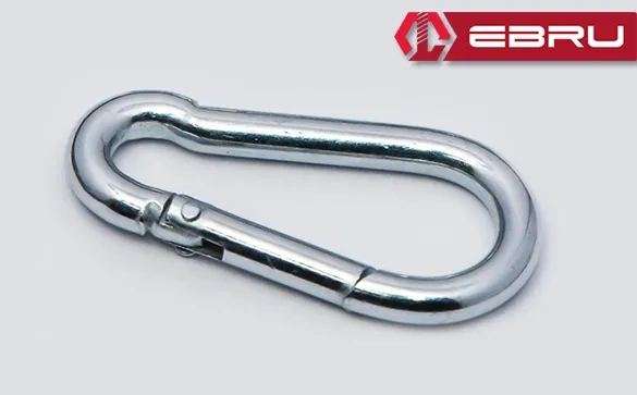 Yaylı Karabina, Çengel, Kanca 10mm - 25 Adet