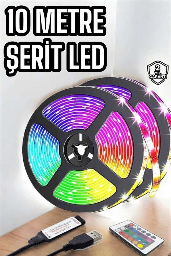 Yeni Nesil Şerit Led 10 Metre USB Uyumlu