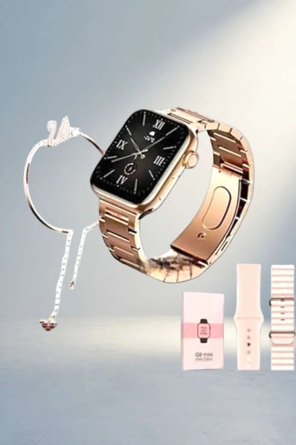 Zarif Akıllı Saat Kadınlar İçin Rose Gold Tasarım 1 Adet